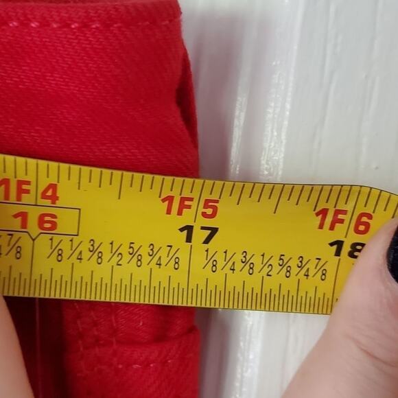NEW BANANA republic size 30p petite red skinny jeans - Picture 5 of 8